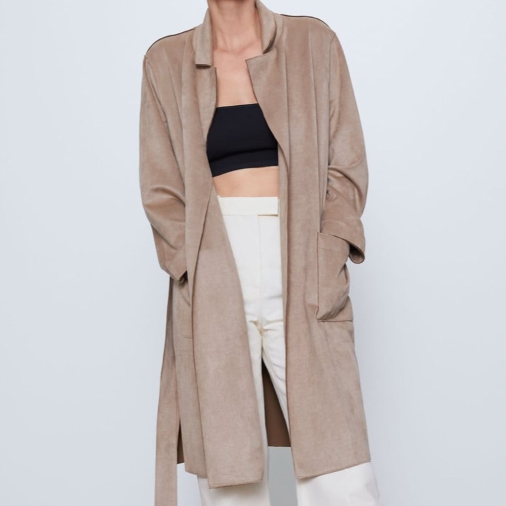 Zara Faux Suede Jacket - Picture 4 of 14